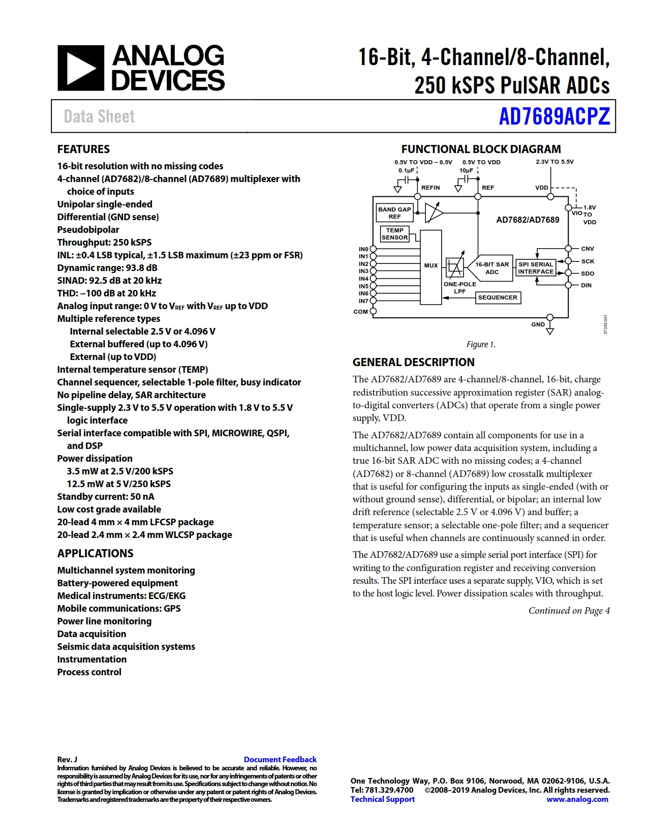 AD7689ACPZ DataSheet