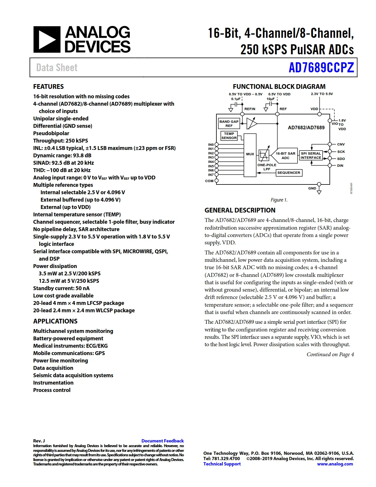 AD7689CCPZ DataSheet