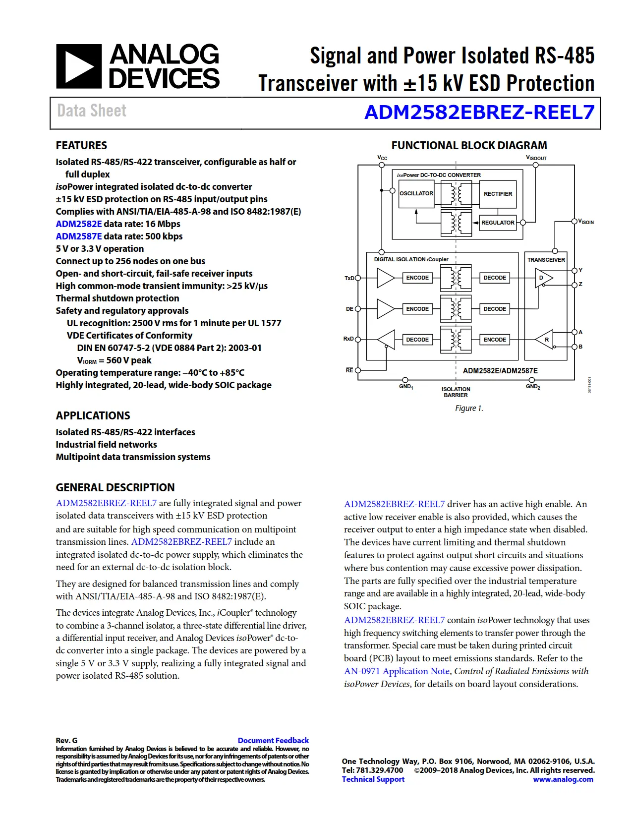 ADM2582EBRWZ-REEL7 DataSheet