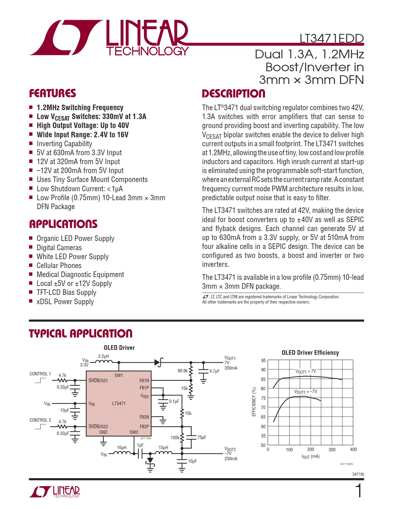 LT3471EDD DataSheet