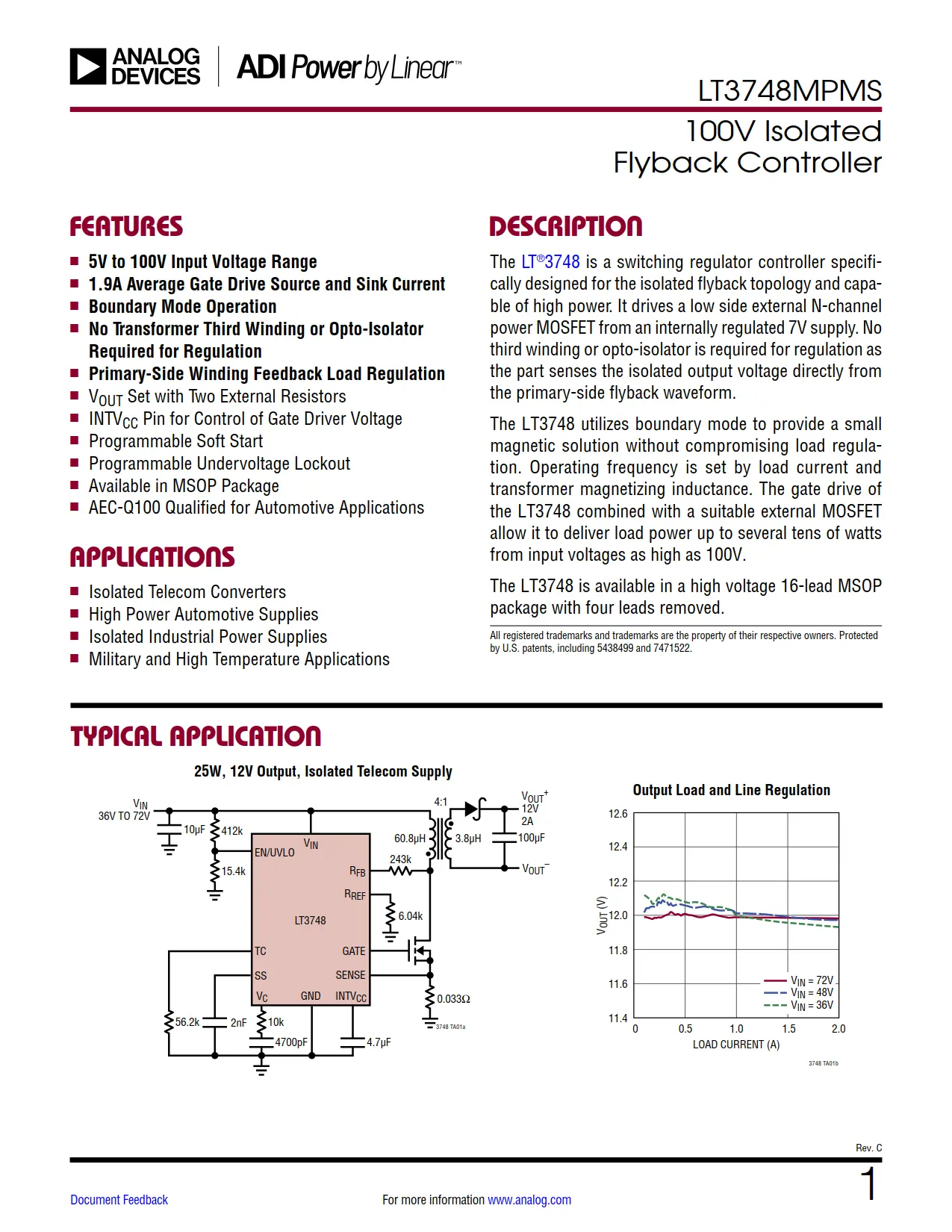 LT3748MPMS DataSheet