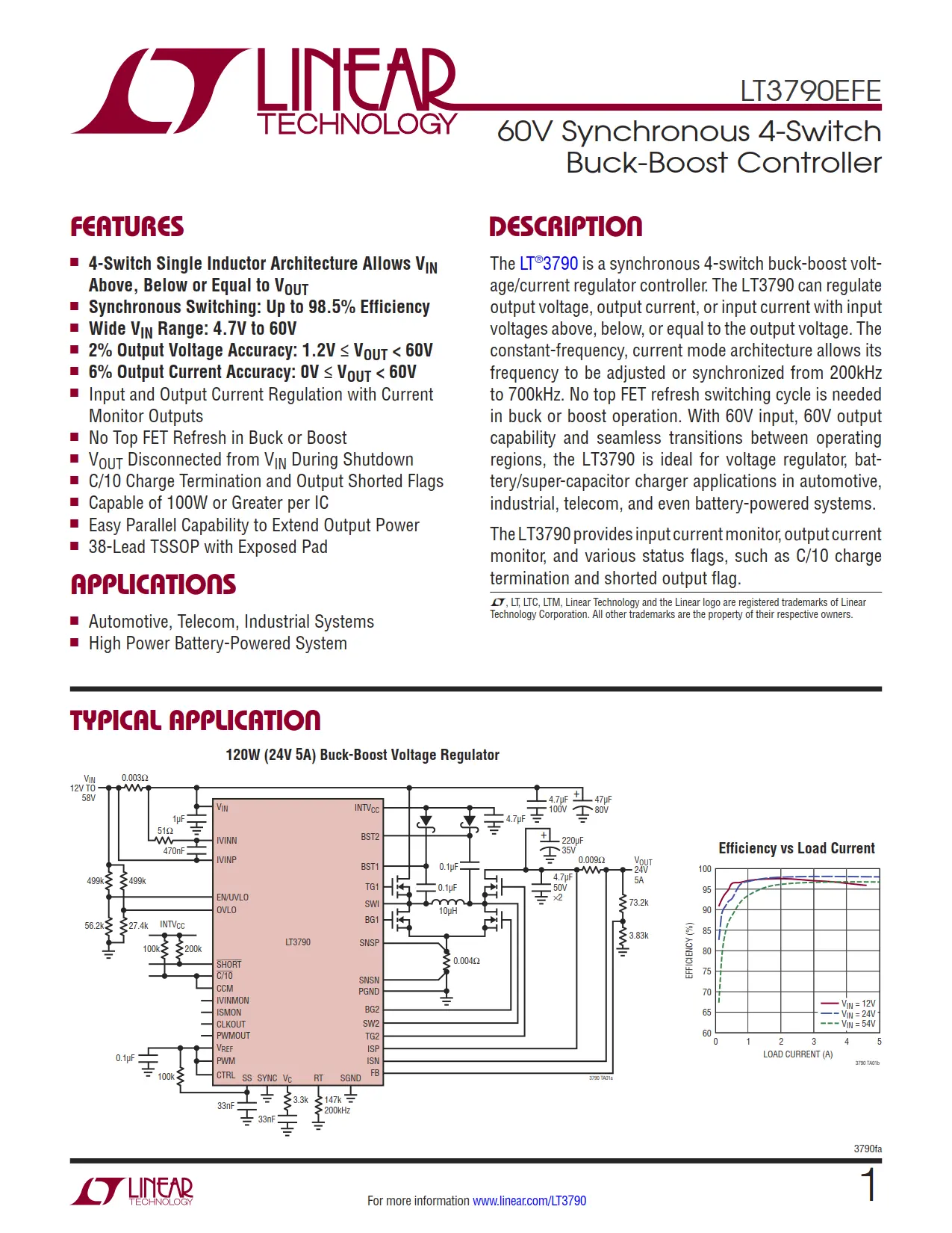 LT3790EFE DataSheet