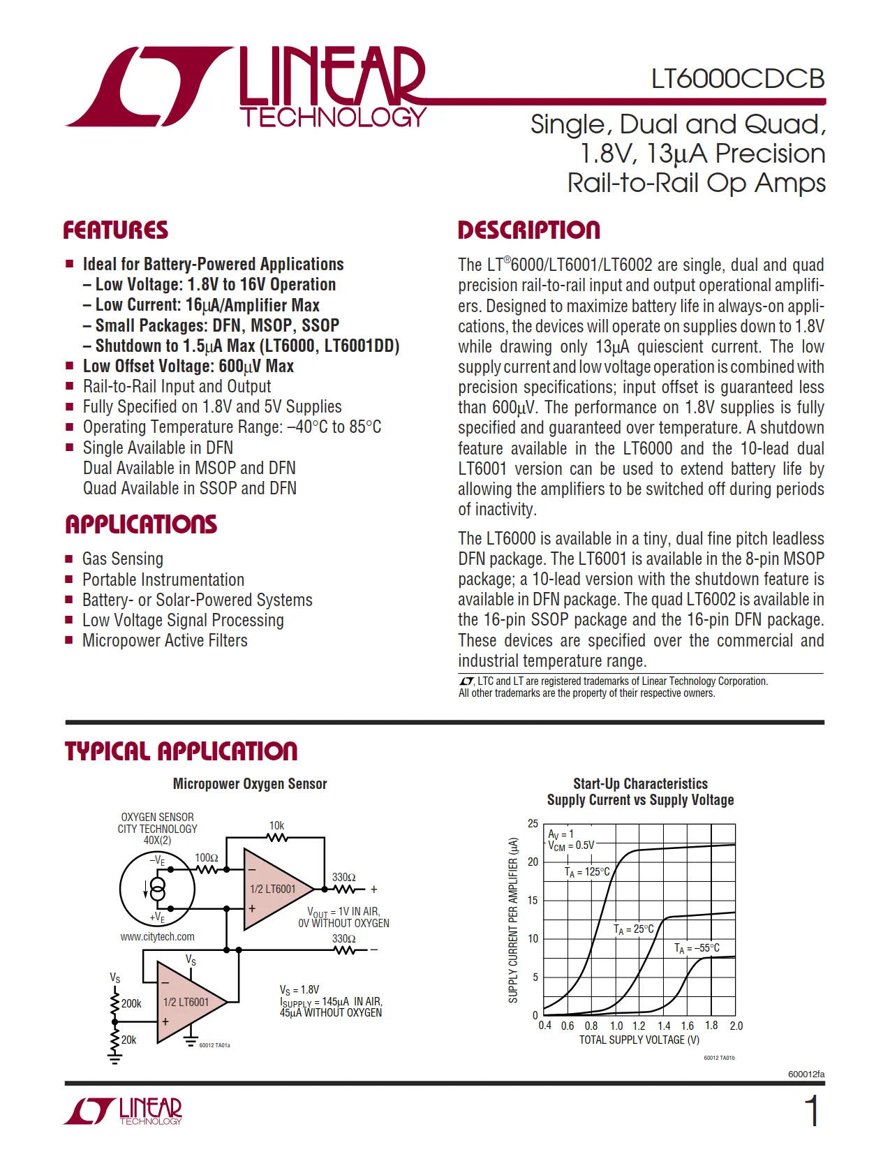 LT6000CDCB DataSheet