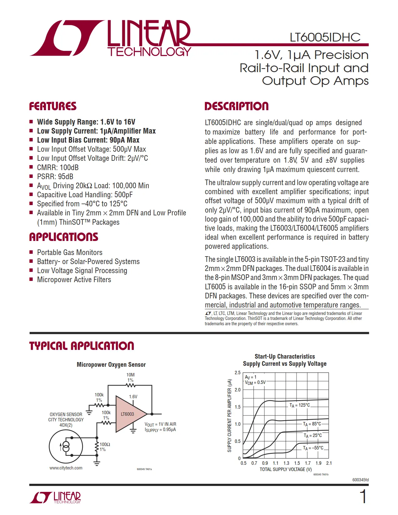 LT6005IDHC DataSheet