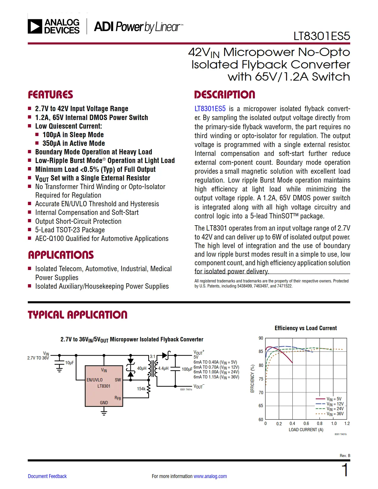 LT8301ES5 DataSheet