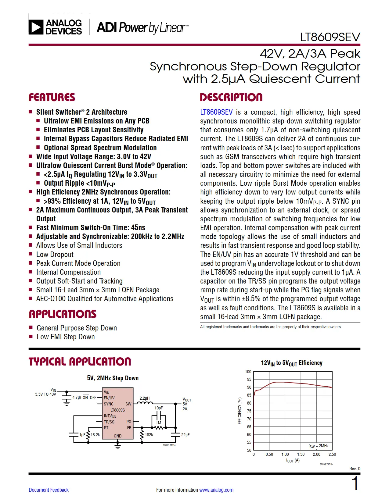 LT8609SEV DataSheet