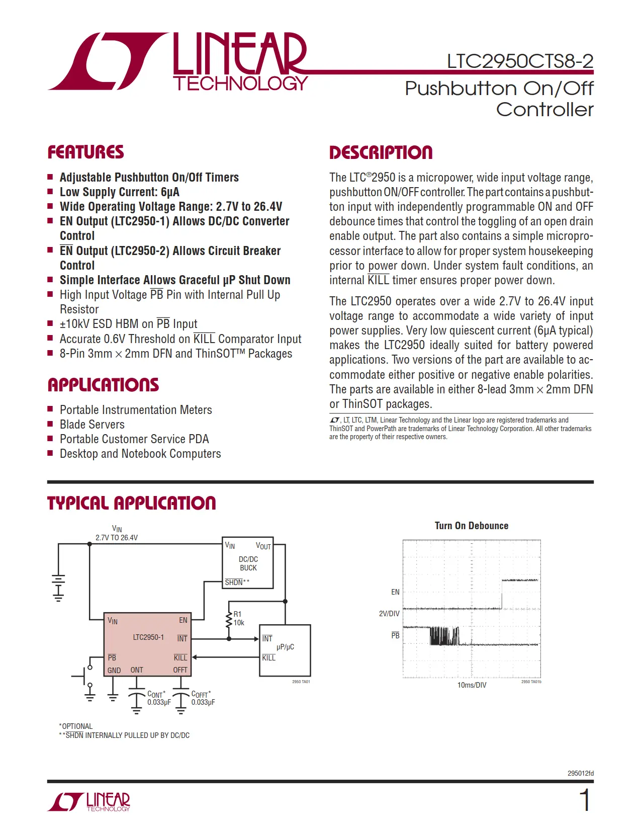 LTC2950CTS8-2 DataSheet