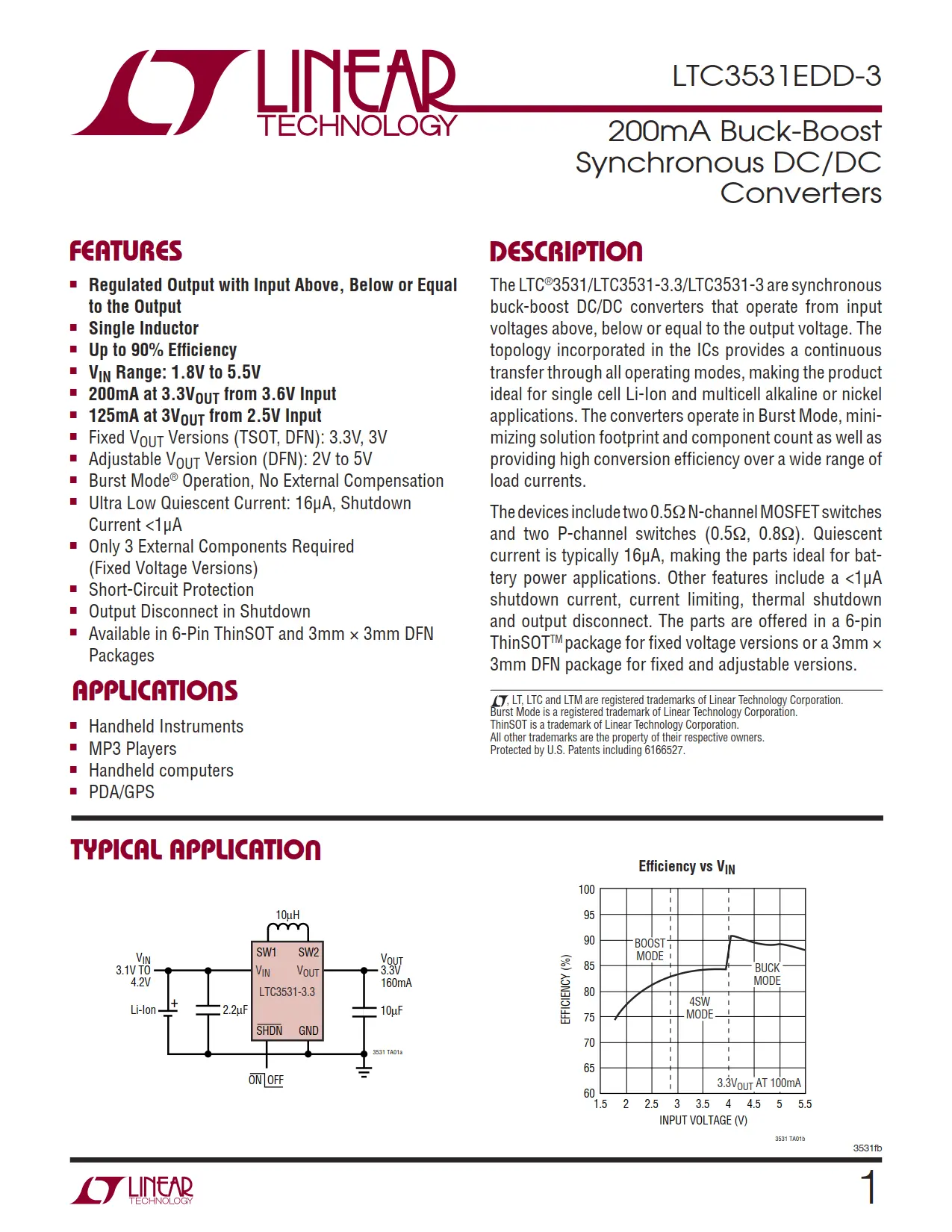 LTC3531EDD-3 DataSheet