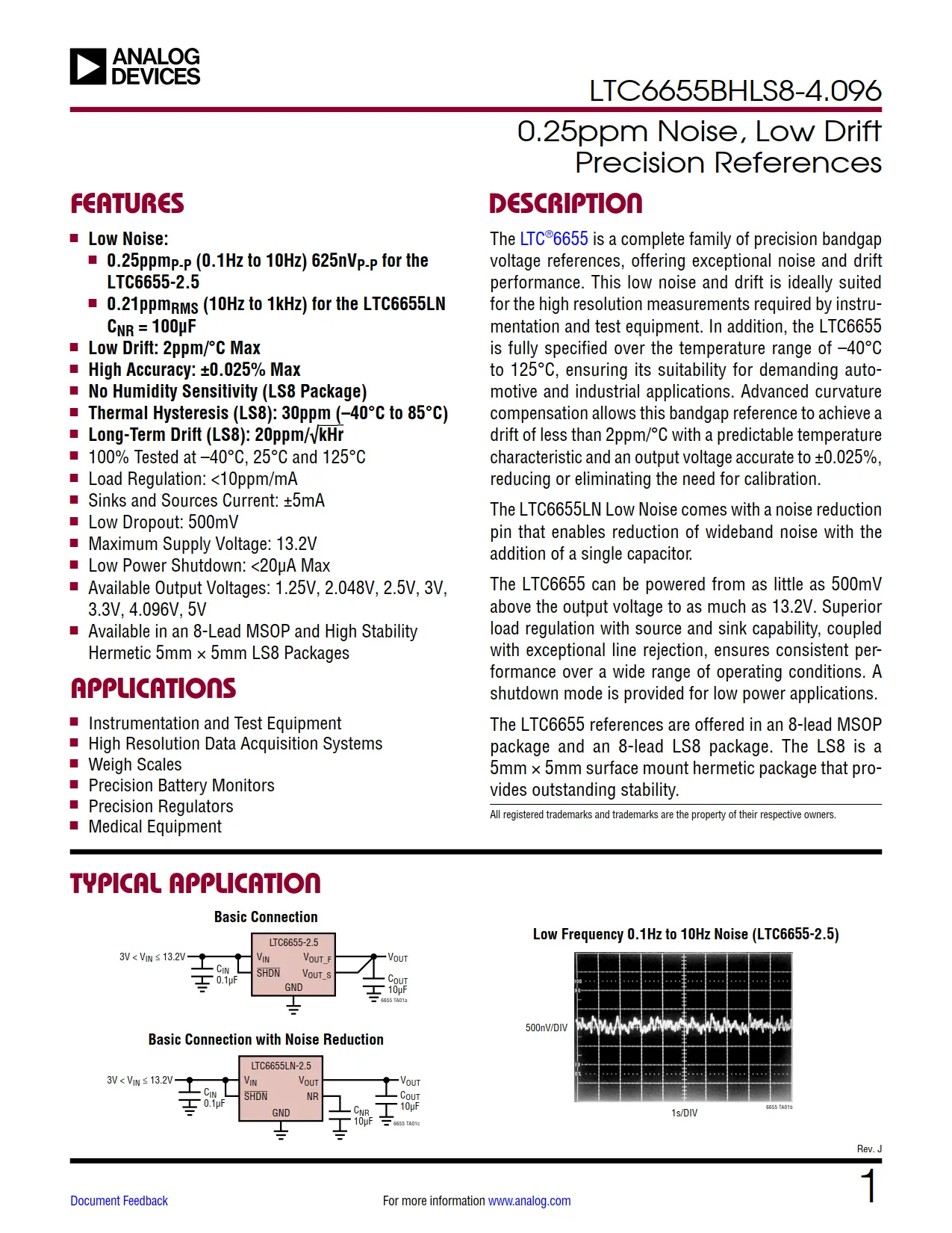 LTC6655BHLS8-4.096 DataSheet