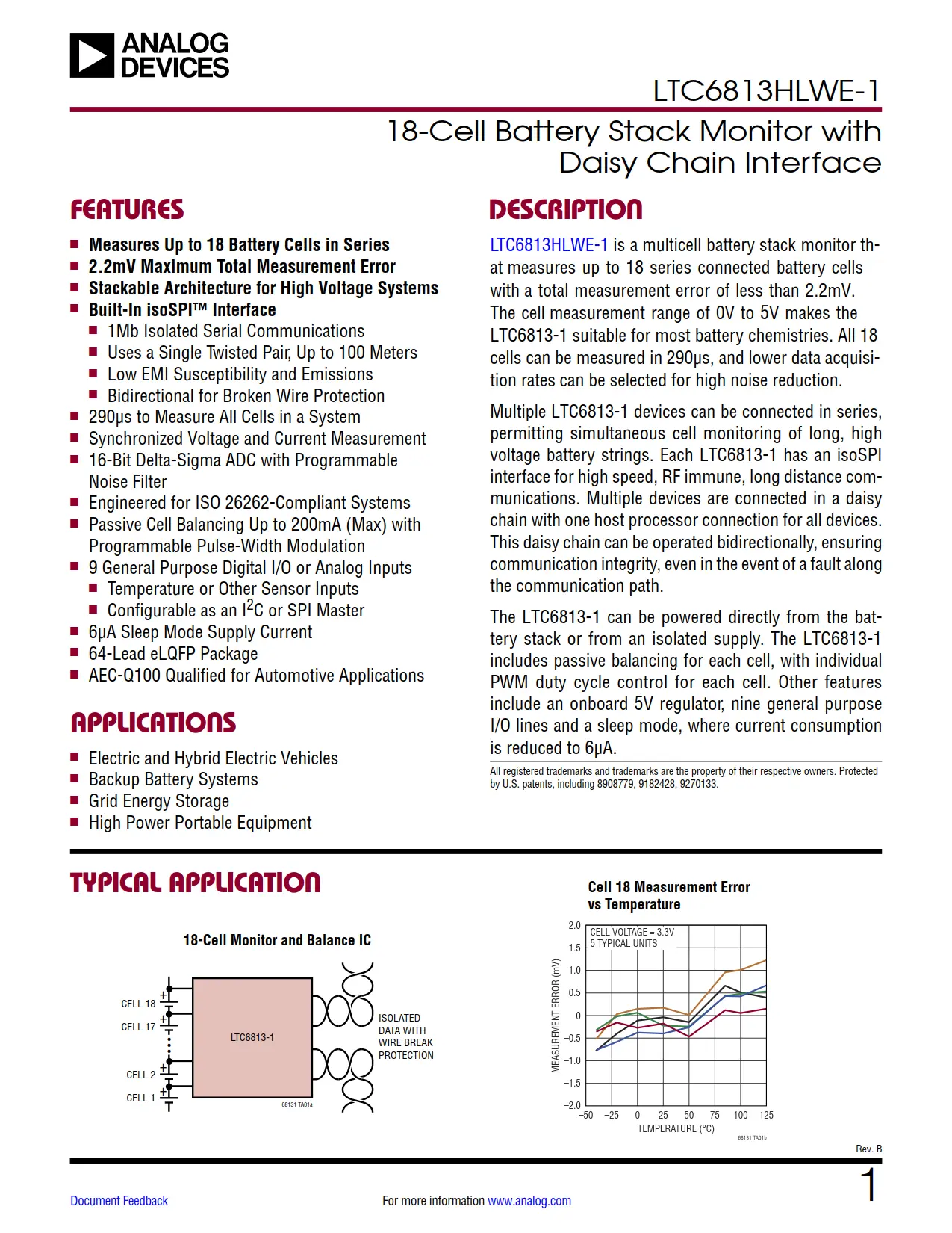 LTC6813HLWE-1 DataSheet