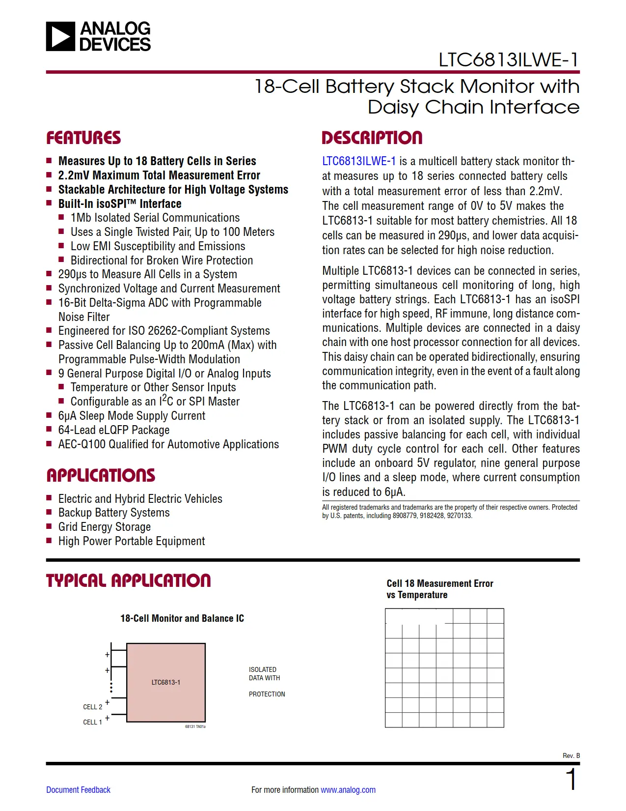 LTC6813ILWE-1 DataSheet